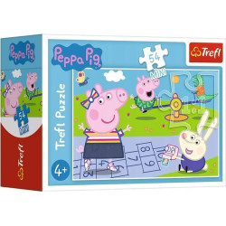 6276 Puzzle mini 54 elementy Świnka Peppa Wesoły dzień świnki Peppy Trefl 
