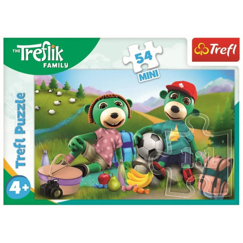 7549 Puzzle mini 54 elementy Wesoło Świat Treflików Trefliki Trefl