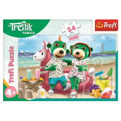 7532 Puzzle mini 54 elementy Wesoło Świat Treflików Trefliki Trefl 