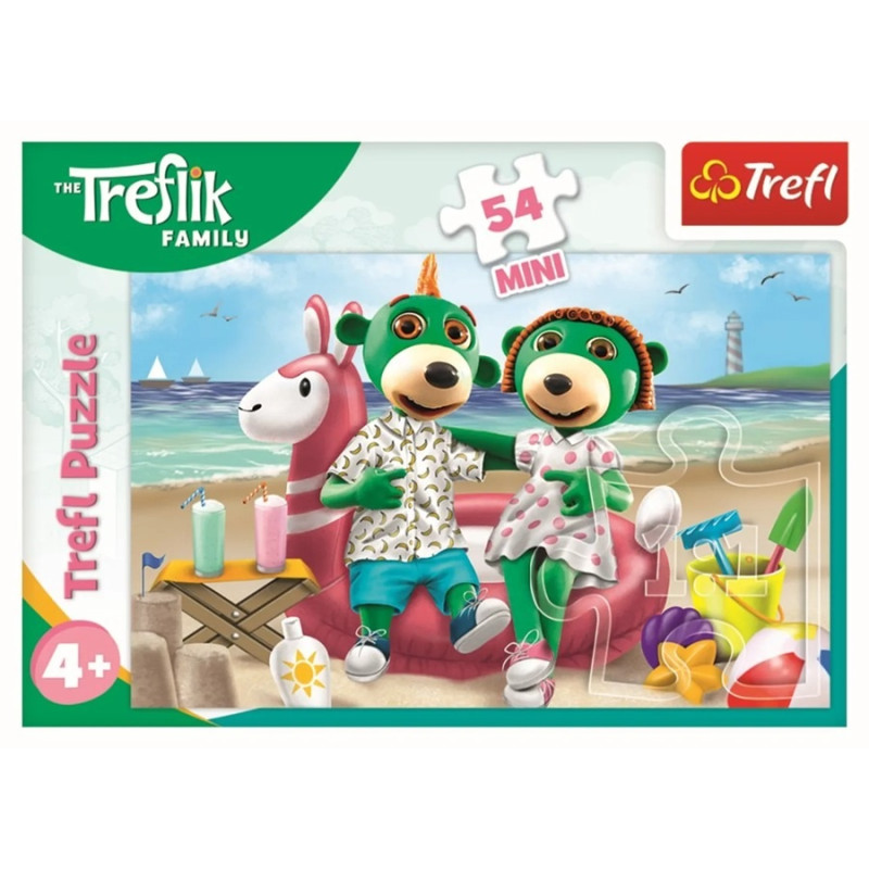 7532 Puzzle mini 54 elementy Wesoło Świat Treflików Trefliki Trefl 