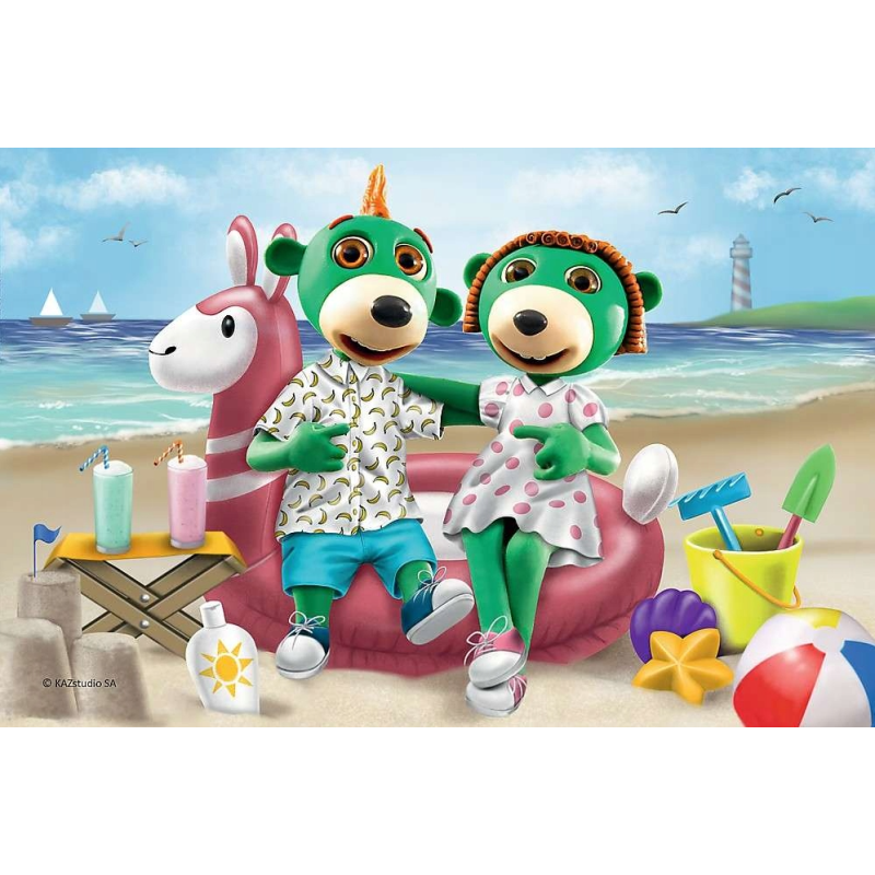 7532 Puzzle mini 54 elementy Wesoło Świat Treflików Trefliki Trefl 