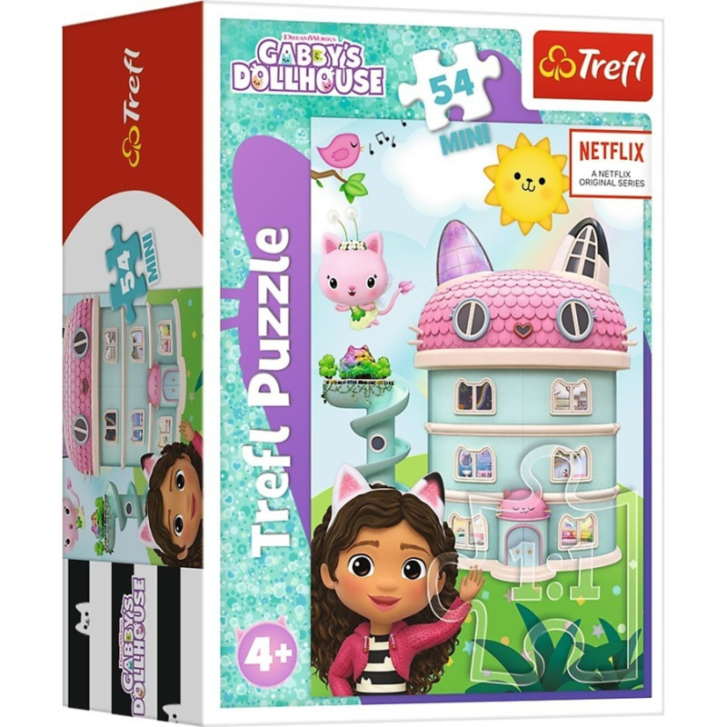 7761 Puzzle mini 54 elementy Z Gabi zawsze jest wesoło Koci Domek Gabi Trefl 