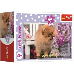 7358 Puzzle mini 54 elementy Urocze zwierzęta Piesek Trefl