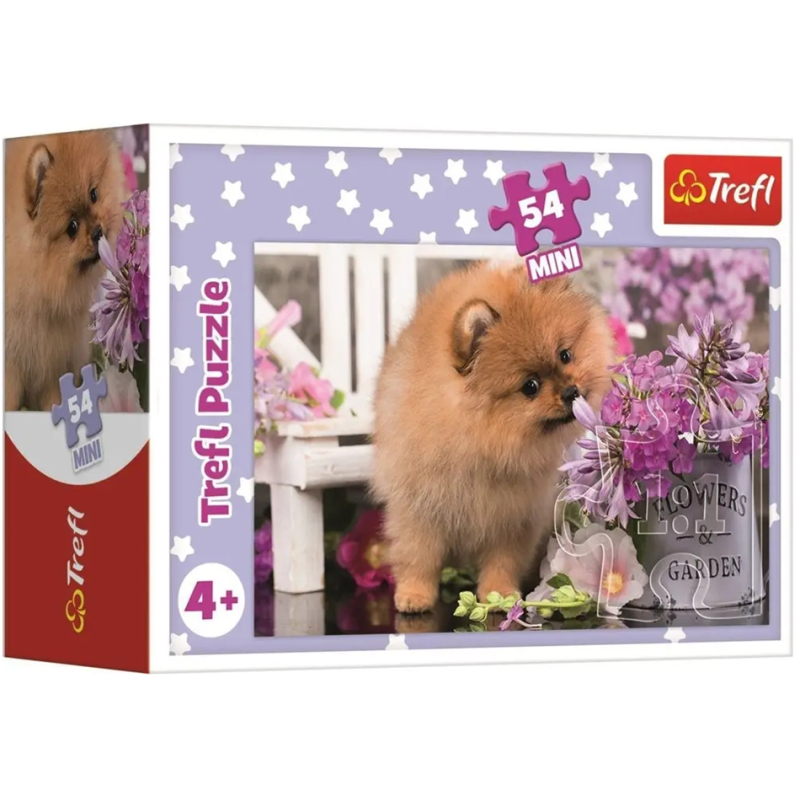 7358 Puzzle mini 54 elementy Urocze zwierzęta Piesek Trefl