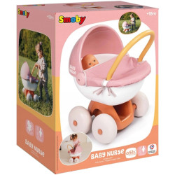 3958 Baby Nurse Wózek Głęboki dla lalki z plastikowym daszkiem Smoby