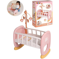 3903 SMOBY Baby Nurse Kołyska z karuzelką dla Lalki Łóżeczko