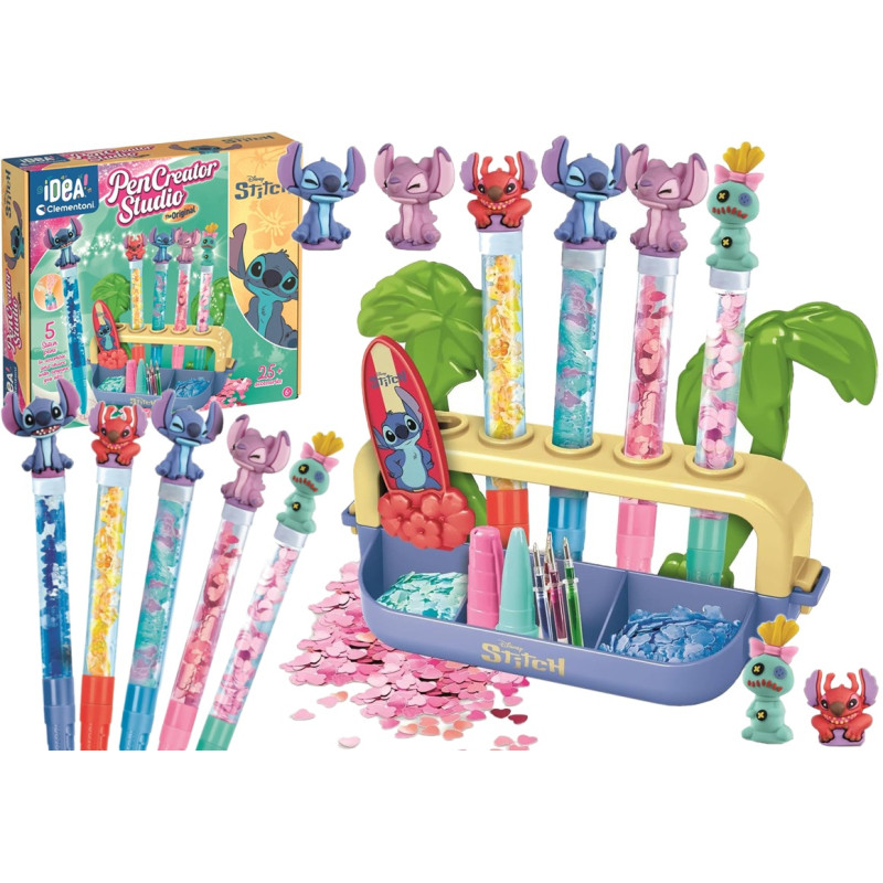 18218 Clementoni Idea zestaw kreatywny Fabryka długopisów Stitch Disney 