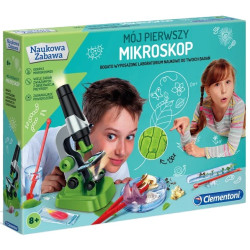 50071 Clementoni Mój Pierwszy Mikroskop Laboratorium Naukowe 50071