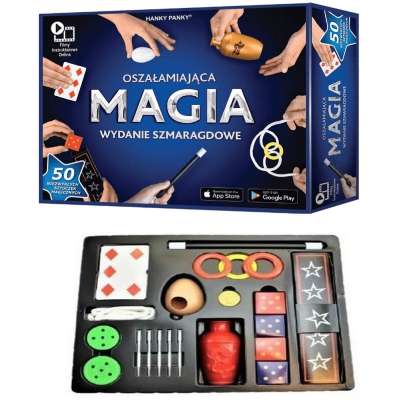 4705 ZESTAW MAGIKA OSZAŁAMIAJĄCA MAGIA 50 SZTUCZEK