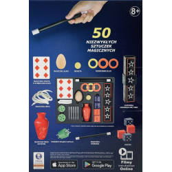 4705 ZESTAW MAGIKA OSZAŁAMIAJĄCA MAGIA 50 SZTUCZEK