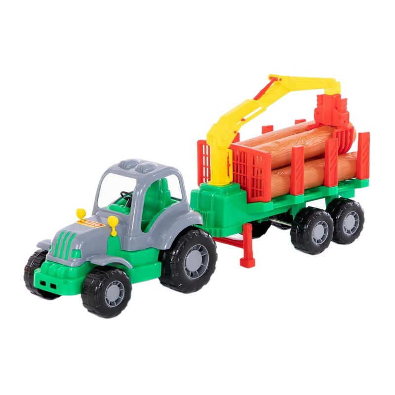 45041 TRAKTOR Z DŹWIGIEM DO PRZEWOZU DREWNA POLESIE