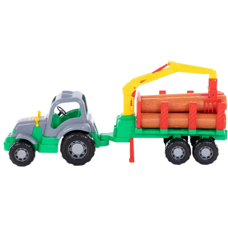 45041 TRAKTOR Z DŹWIGIEM DO PRZEWOZU DREWNA POLESIE