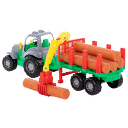 45041 TRAKTOR Z DŹWIGIEM DO PRZEWOZU DREWNA POLESIE