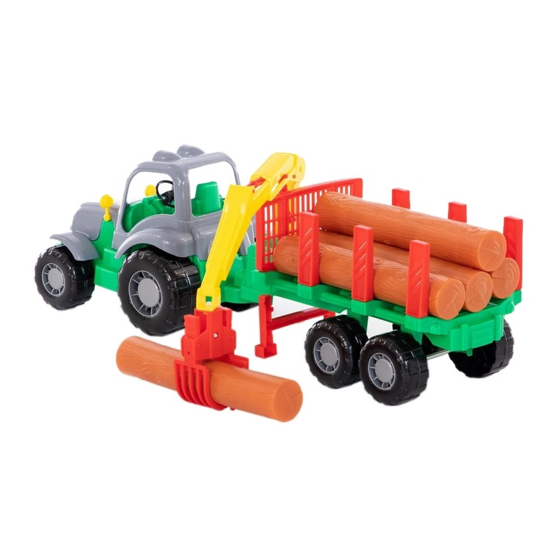 45041 TRAKTOR Z DŹWIGIEM DO PRZEWOZU DREWNA POLESIE