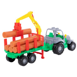 45041 TRAKTOR Z DŹWIGIEM DO PRZEWOZU DREWNA POLESIE