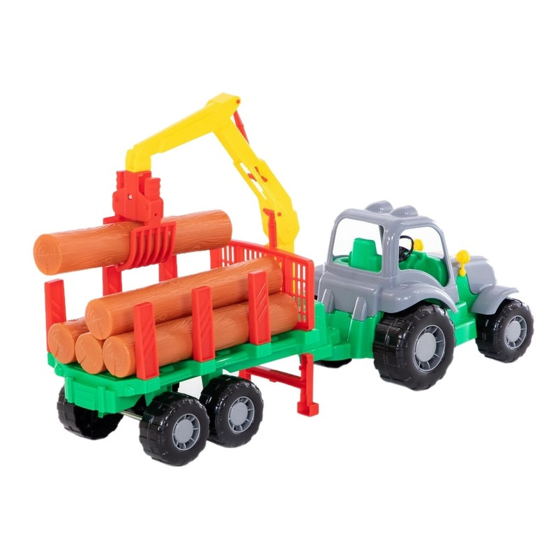 45041 TRAKTOR Z DŹWIGIEM DO PRZEWOZU DREWNA POLESIE