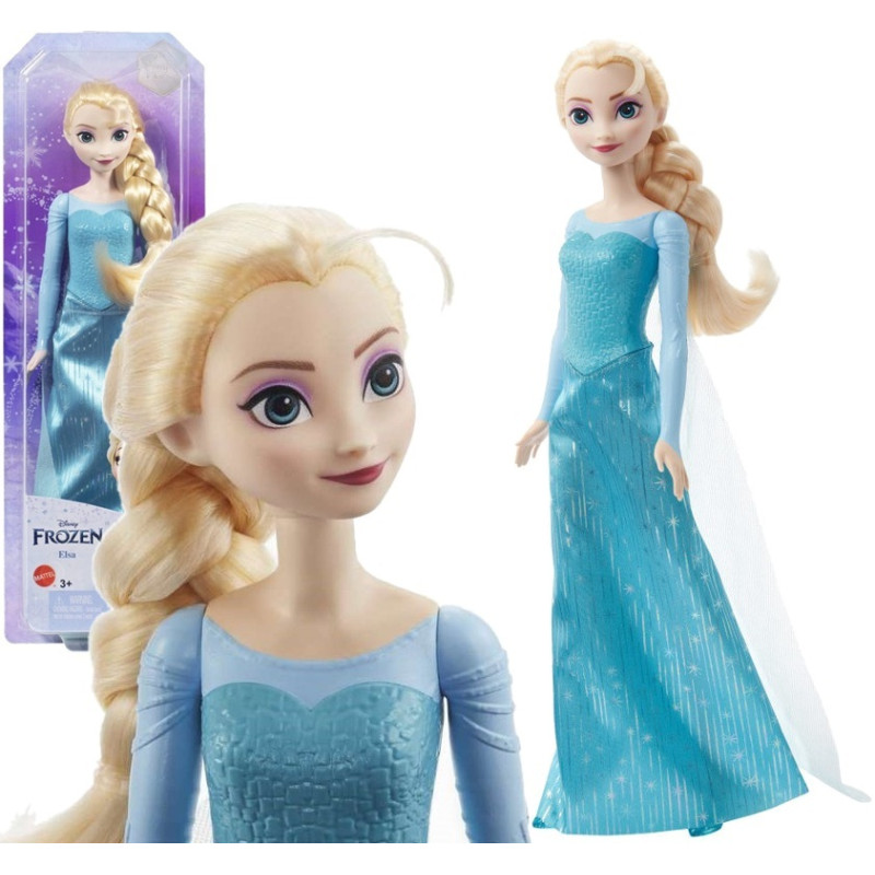 0758 Kraina Lodu lalka księżniczka Elza Disney Frozen długie włosy Mattel