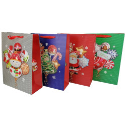6169 Torba torebka prezentowa świąteczna Boże Narodzenie 32 x 26 x 10 cm 