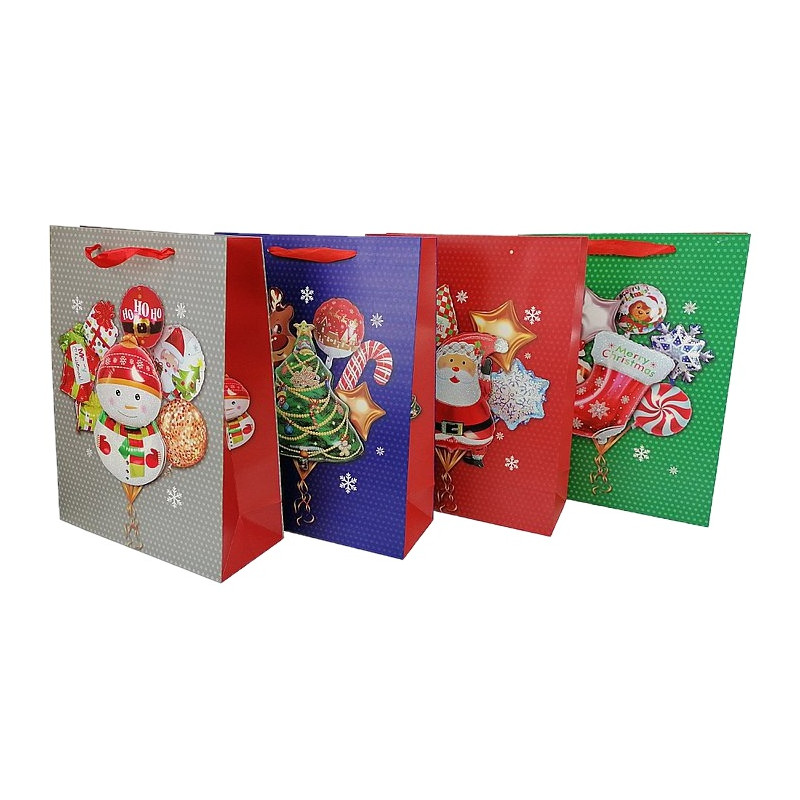 6169 Torba torebka prezentowa świąteczna Boże Narodzenie 32 x 26 x 10 cm 