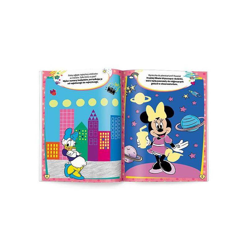 4672 Disney Minnie 100 Brokatowych Naklejek Praca Zbiorowa 