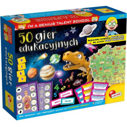 2913 Zestaw 50 gier edukacyjnych Lisciani I’m a Genius Talent School dla dzieci