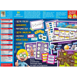 2913 Zestaw 50 gier edukacyjnych Lisciani I’m a Genius Talent School dla dzieci