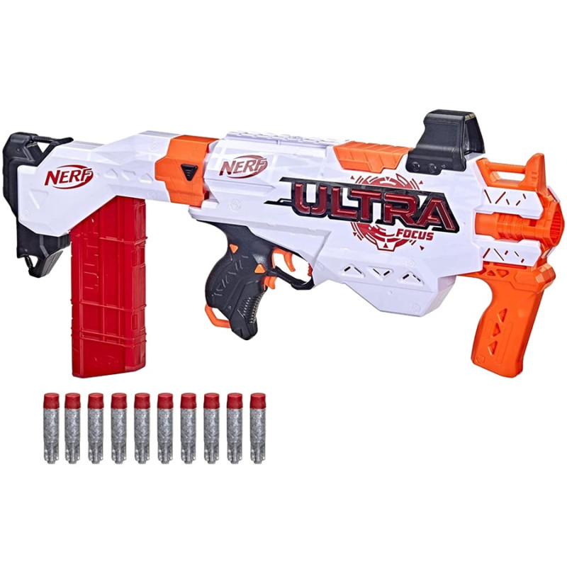 9197 Karabin Nerf Ultra Focus pistolet na strzałki automat + naboje 