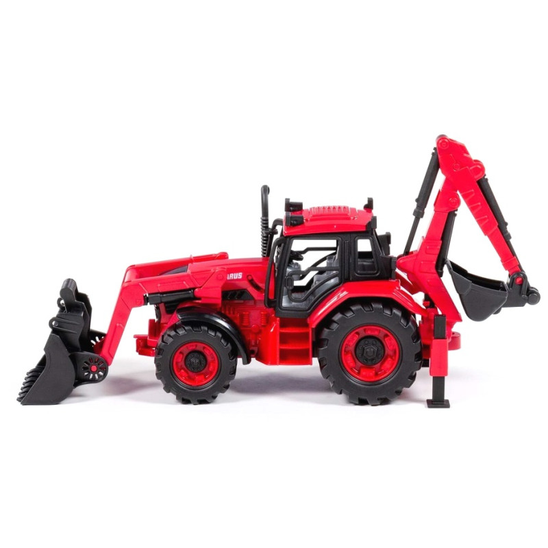 91857 Traktor z turem i koparką – ciągnik budowlany ruchome elementy