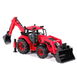 91857 Traktor z turem i koparką – ciągnik budowlany ruchome elementy