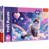3271 Trefl puzzle 160 elementów Domowy kotek, kotek w chmurkach