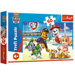 3925 PUZZLE 60 ELEMENTÓW PSI PATROL W ŚWIECIE PIESKÓW TREFL