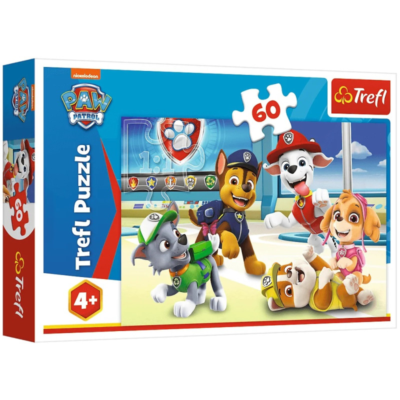 3925 PUZZLE 60 ELEMENTÓW PSI PATROL W ŚWIECIE PIESKÓW TREFL