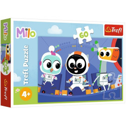 3987 TREFL PUZZLE 60 ELEMENTÓW MILO, CZAS POZNAĆ MILO!