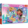 5159 Puzzle Trefl 100 elementów Przyjaźń w kocim domku, Koci Domek Gabi