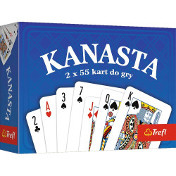 9185 Gra karciana Kanasta 2 x 55 kart do gry Trefl 