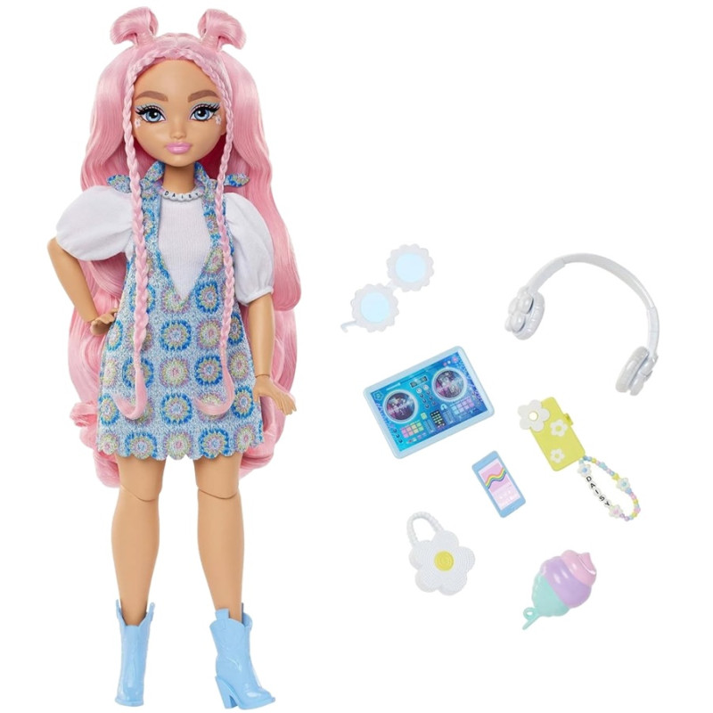 1923 Barbie Dream Besties Daisy Jeam Lalka modowa z akcesoriami z motywem hobby