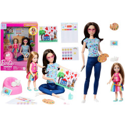 5888 Lalka Barbie You can be anything Arteterapia zestaw z 2 lalkami