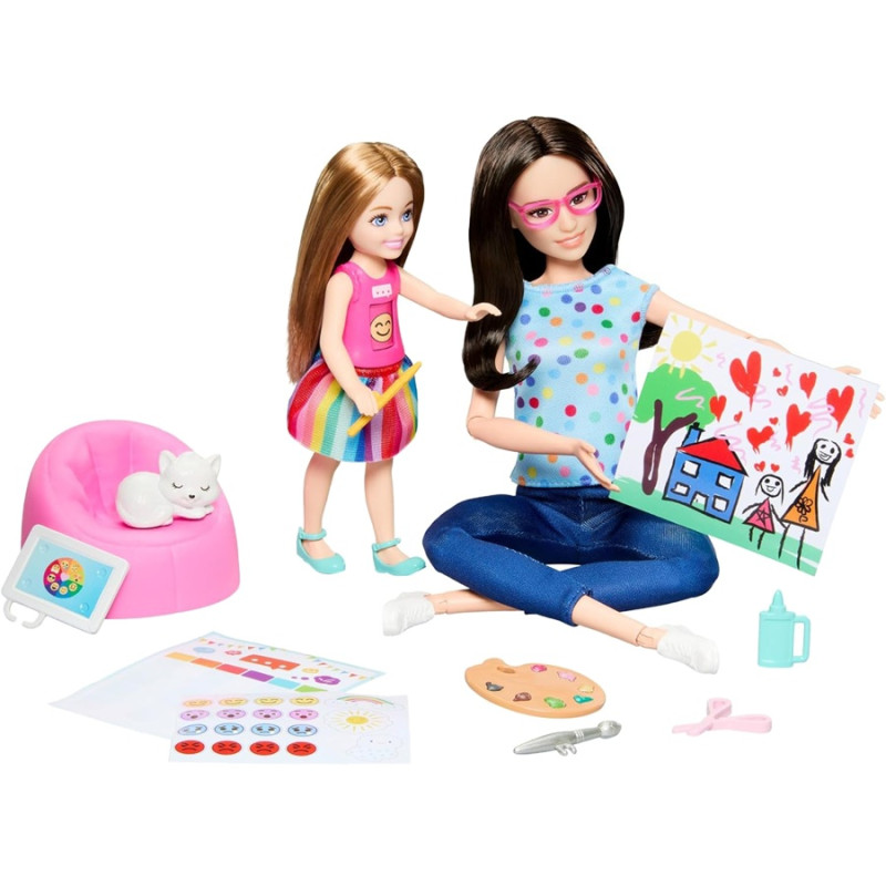 5888 Lalka Barbie You can be anything Arteterapia zestaw z 2 lalkami