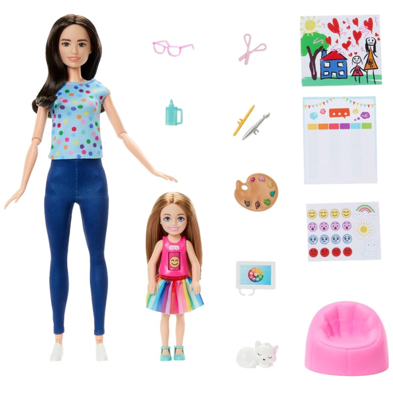 5888 Lalka Barbie You can be anything Arteterapia zestaw z 2 lalkami