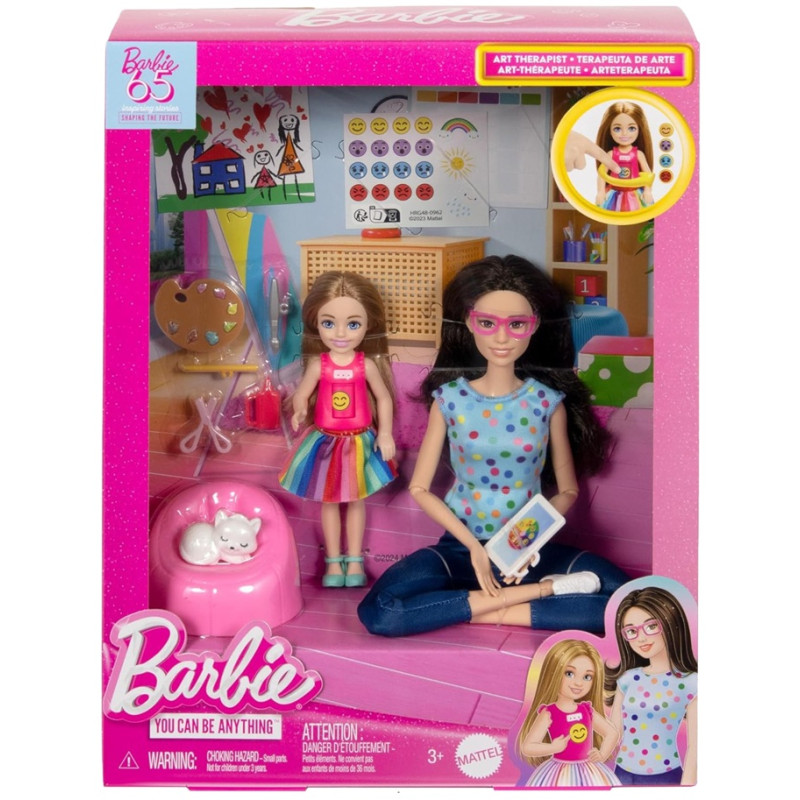 5888 Lalka Barbie You can be anything Arteterapia zestaw z 2 lalkami