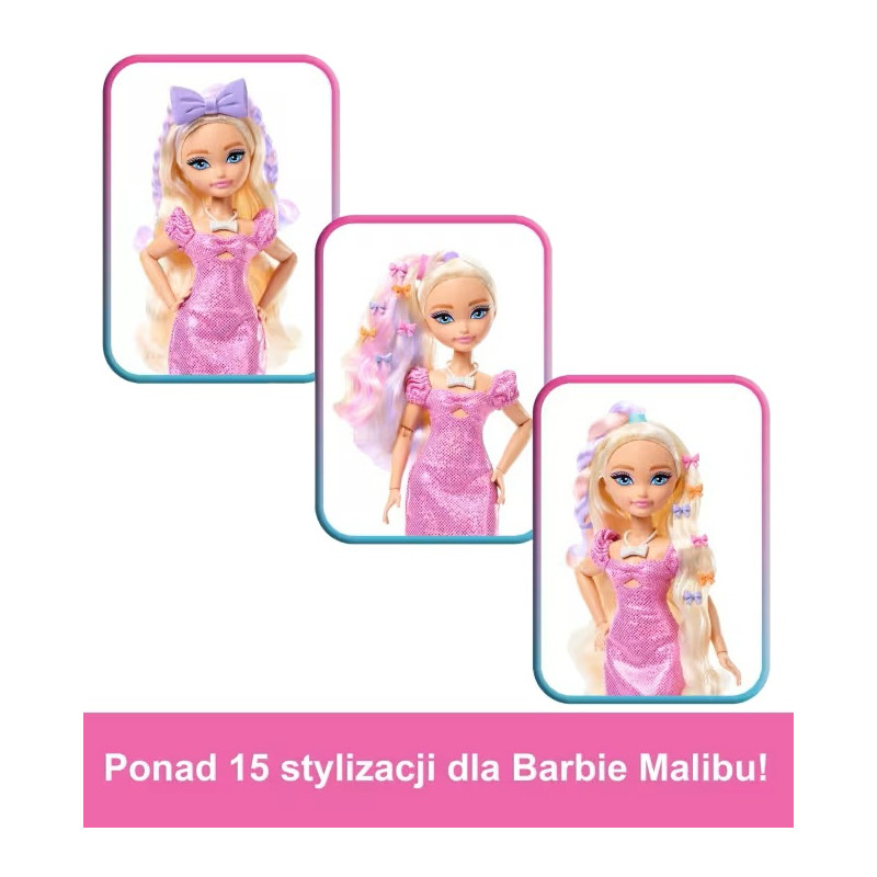 3280 Barbie Dream Besties lalka Malibu z akcesoriami Wyszykuj się ze mną