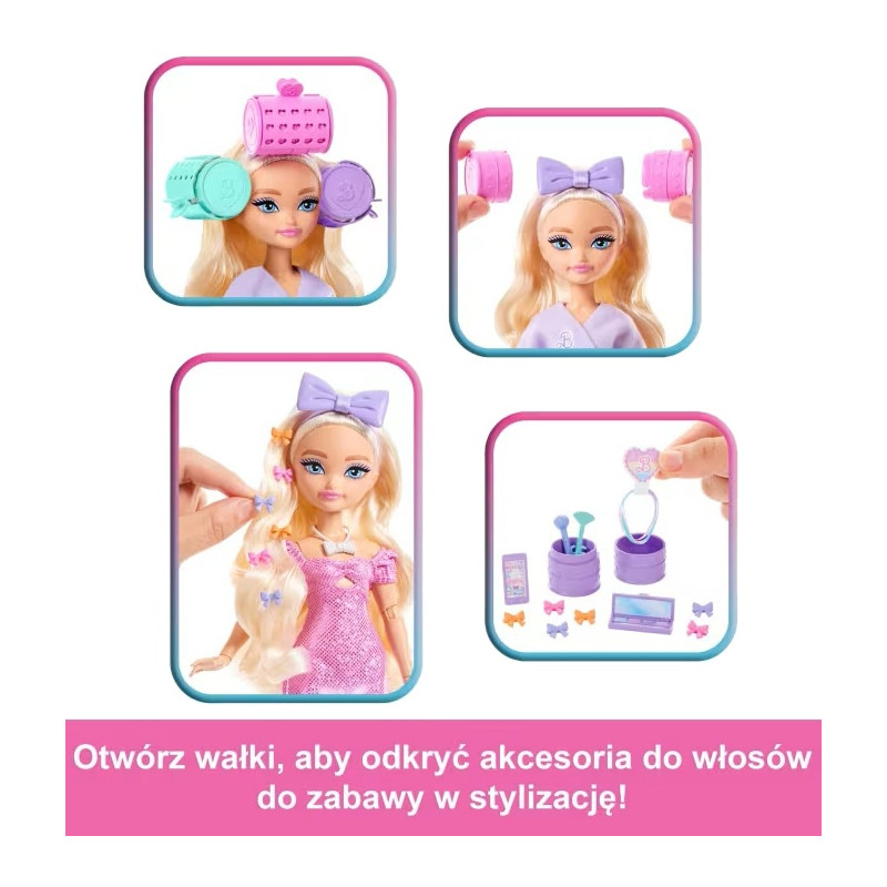 3280 Barbie Dream Besties lalka Malibu z akcesoriami Wyszykuj się ze mną