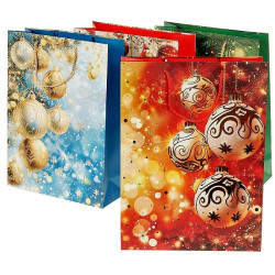 4702  Torba torebka prezentowa świąteczna Boże Narodzenie  42 x 31 x 12 cm