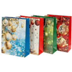4702  Torba torebka prezentowa świąteczna Boże Narodzenie  42 x 31 x 12 cm