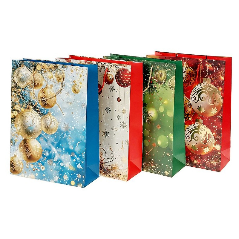 4702  Torba torebka prezentowa świąteczna Boże Narodzenie  42 x 31 x 12 cm