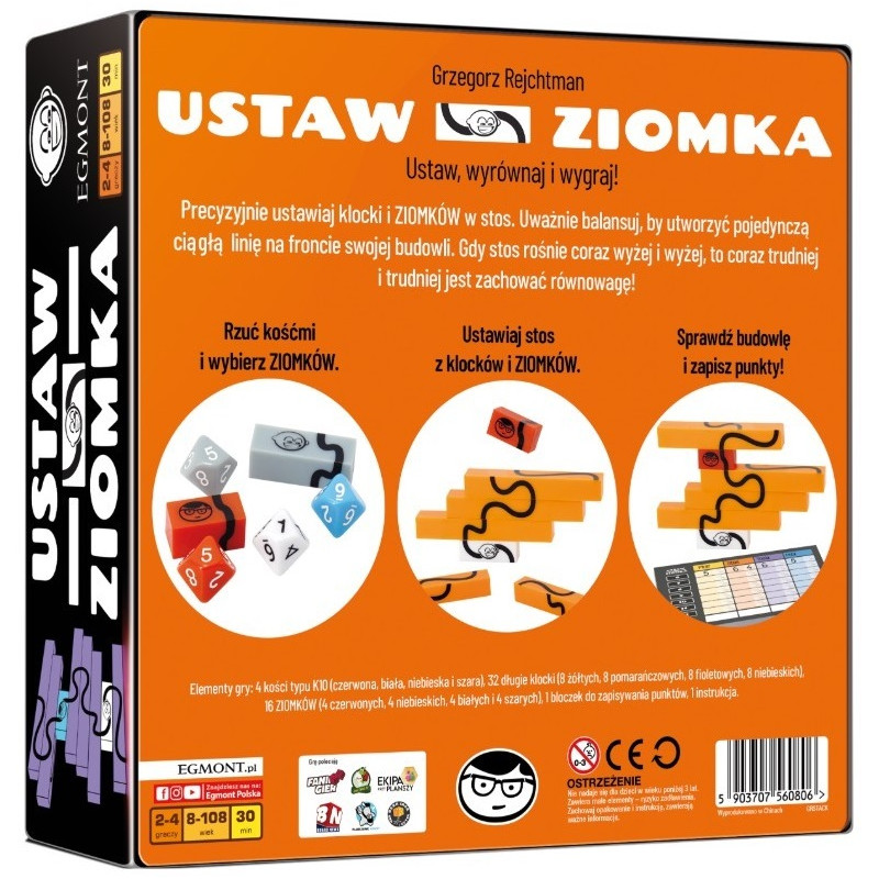 0806 Egmont Gra Zręcznościowa Ustaw Ziomka