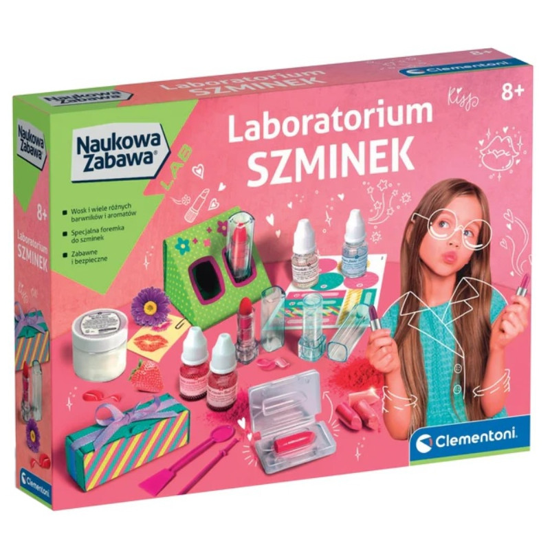 50920 Zestaw Clementoni Laboratorium Szminek Naukowa zabawa