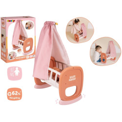 3910 SMOBY Baby Nurse Kołyska z Baldachimem dla Lalki Łóżeczko