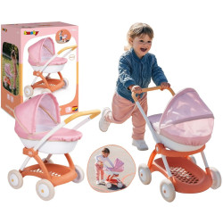 1241 Smoby Baby Nurse Wózek Głęboki dla Lalki zabawka dla dziewczynki metal