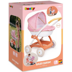 1241 Smoby Baby Nurse Wózek Głęboki dla Lalki zabawka dla dziewczynki metal